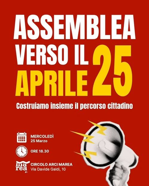 Assemblea verso il 25 aprile