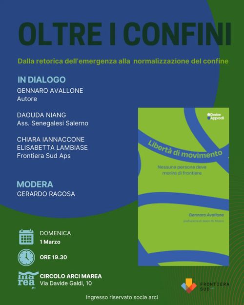 Presentazione del libro “Libertà di movimento – Nessuna persona deve morire di frontiere” e dibattito